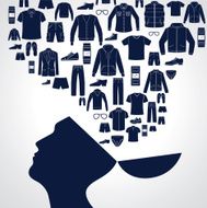 Men&#039;s fashion background Set of Clothing icons N2