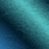Blended dark blue gradient colored abstract polygonal geometric background