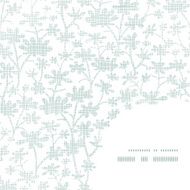 Vector abstract gray bush leaves textile frame corner pattern background