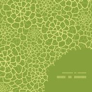 Vector abstract green natural texture frame corner pattern background