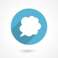 flat speech bubble icon