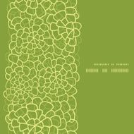 Vector abstract green natural texture vertical frame seamless pattern background