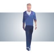 Polygonal street young guy N5