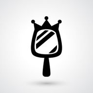 hand mirror icon vector