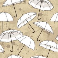 Vector Seamless Pattern with Umbrellas N4