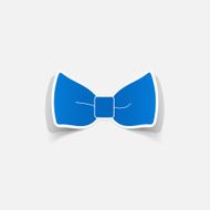 Realistic paper sticker bow N18