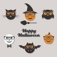 hipster halloween characters