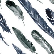 seamless pattern with plumes N5