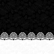 greeting card with lace border