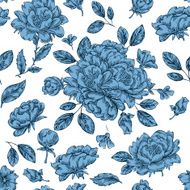 Vintage Peony Seamless Pattern N3