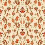 Seamless floral vector pattern in turkish style N2