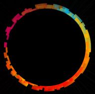 Abstract colorful circle background N4