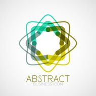 Symmetric abstract geometric shape N376