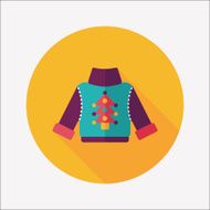 Sweater flat icon with long shadow eps10 N24