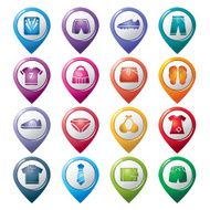 Clothing and Accessories Pointer Icons N2