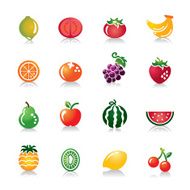 Fruits Colorful Icons