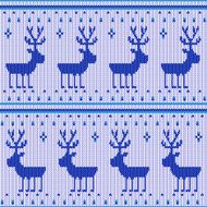 Knitting pattern with a deer N2