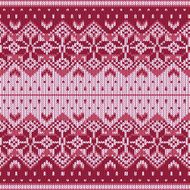 Knitting pattern with a snowflakes N5