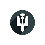 Suit vector icon isolated N3