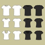 Black and white t-shirt design template