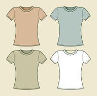Blank t-shirts template N6