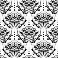 Vector damask seamless pattern background