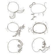 Vector Floral Frame Collection N6