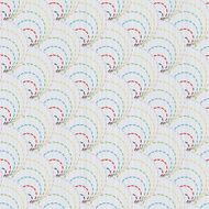 Traditional Japanese Embroidery Ornament with circles Sashiko Vector seamless pattern N2