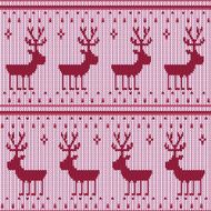 Knitting pattern with a deer N3