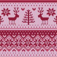 Knitting pattern with a deer N4