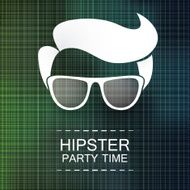 Hipster Party Vector Background