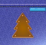 Denim Christmas tree N2