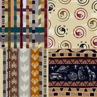 Set of African Tribal patterns