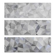 Set of Abstract Geometric Polygonal Backgrounds N19