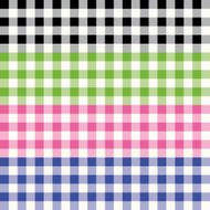Vichy pattern Black Green Pink Purple Collection Vector