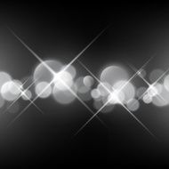 Star Lights Bright Glowing Defocus Blur Light Sparks Vector Background