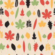 Seamless pattern with leaves N52