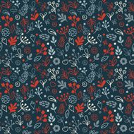 Simple Hand Drawing Floral Pattern