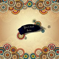 Vector floral decorative background N18