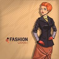 Elegant fashionable lady N5