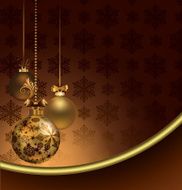 Elegant Christmas Dark Brown Background