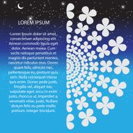 Black and White Abstract Psychedelic Art Background Vector Illu N25