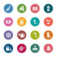 Agriculture and Fisheries Color Icons