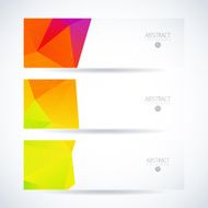 Abstract vector mosaic banners N101