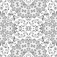 Abstract seamless floral background N24