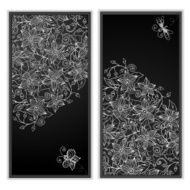 Abstract hand drawn pattern cards