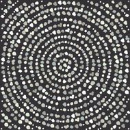 Black and white dot mandala Circle vector pattern N2