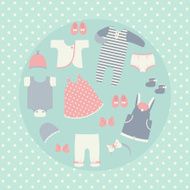 Baby clothes set Pastel colors N2