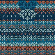 Scandinavian style seamless knitted pattern N3
