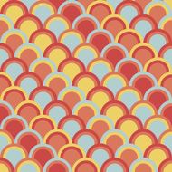 Abstract background with half circles Seamless vector pattern